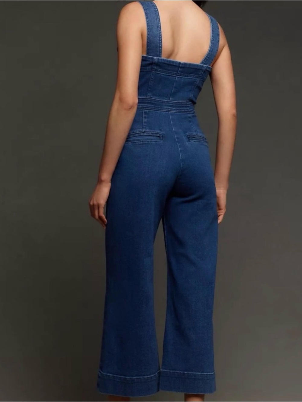 Maeve Anthropologie The Collette Portside Denim Overall Jumpsuit - Picture 2 of 9